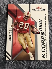 2002 Fleer Maximum K Corps 49ers Football Card #37 Garrison Hearst/1206