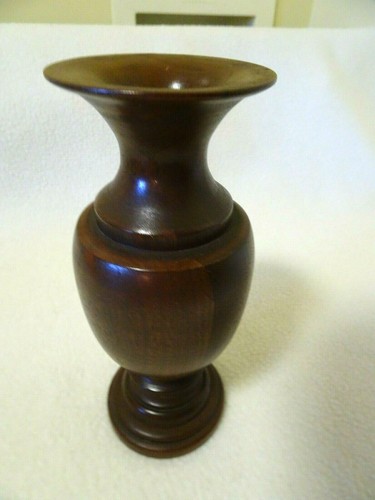 CANDELABRO CÓNICO 6 5" HECHO A MANO MADERA 1" - AÑOS 70 - Imagen 2 de 4