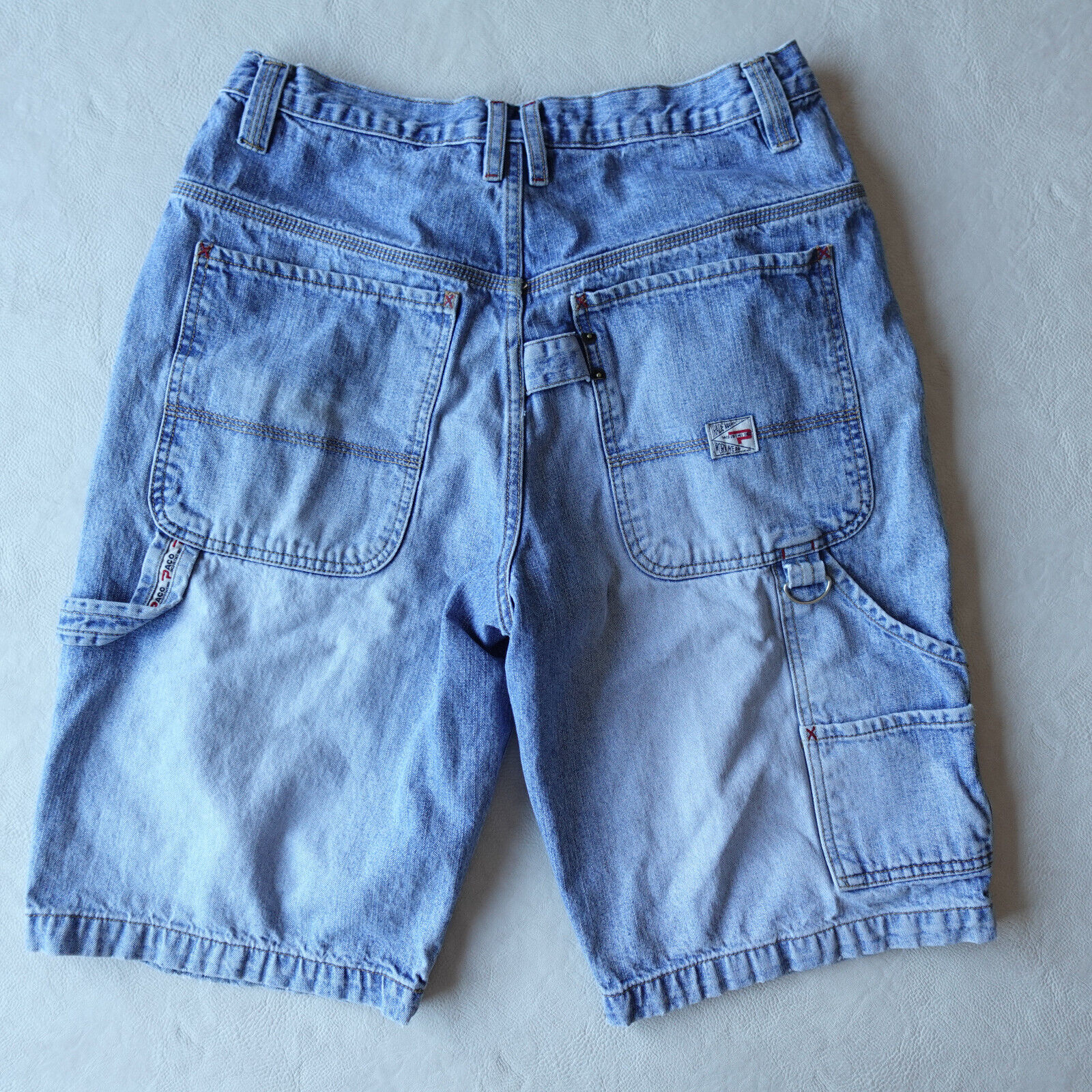 Paco Jeans Shorts 32 Carpenters Baggy Blue Denim … - image 2