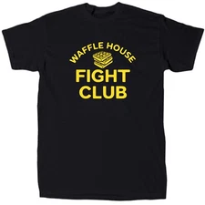 Waffle House Fight Club Men’s Funny Offensive Sarcastic T-Shirt - Cotton - Gift