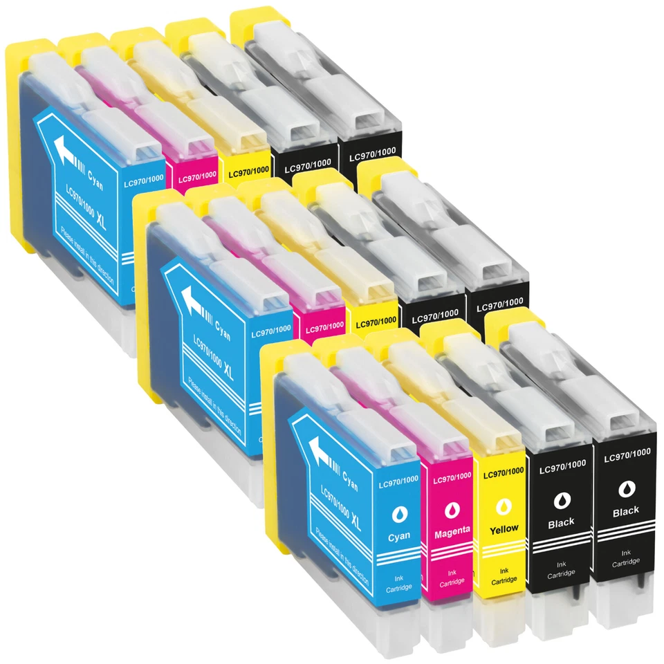 15 Patronen PlatinumSerie XXL für Brother MFC-260C DCP-150C DCP-157C DCP-153C - Bild 2 von 2