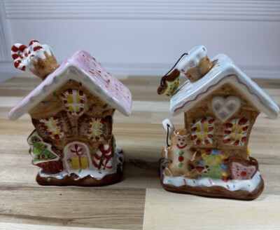 Gingerbread House Cinnamon & Sugar ￼Shakers from Home Interiors In Box Christmas