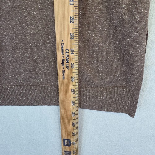 Vince Sweater Womens M Brown Wool Silk Knit Spackle Quiet Luxury Minimalist - Picture 7 of 14