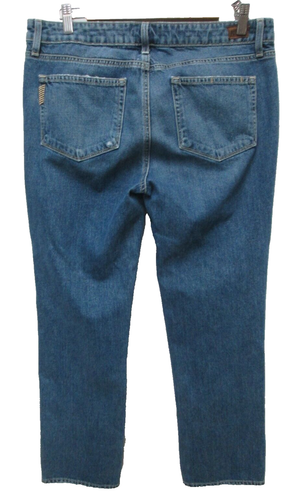 Paige Portor straight leg distressed jeans destroyed denim Size Sz 30 10 - Picture 2 of 13