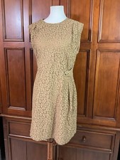 Michael Kors Women’s Dress Size XL Camel Color Overlay Gorgeous New WT MSRP $195