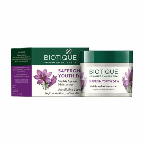 Biotique Saffron Youth Anti-Ageing Cream,50gm Reduces lines Lightens dark Spots - Picture 3 of 8