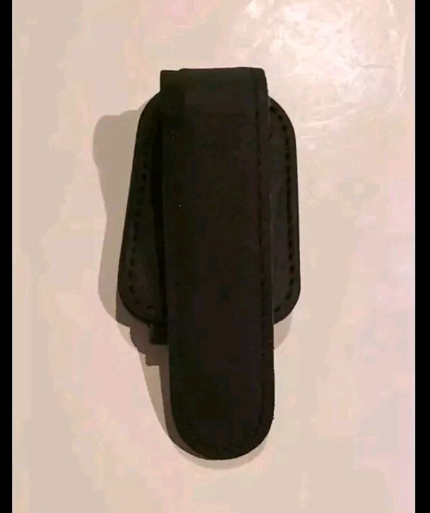 Magnetic Leather Sunglasses Holder for Car Visor Black Ticket Clip Accessory-image