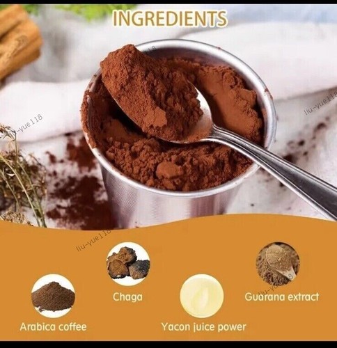 NEW Organic Instant 10 in-1 Mushroom Coffee Powder, non genetically modified USA - Picture 4 of 15