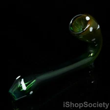 5½" Green Spotted Sherlock Tobacco Smoking Pipe Thick Collectible Pipes - P499