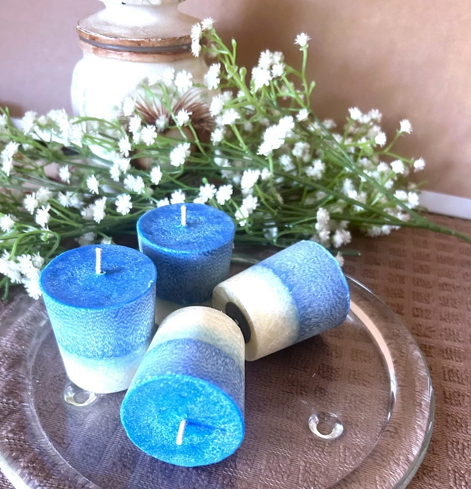  Votivos de cera natural para pastel de queso de arándanos - sin perfume disponible - vegano -  Foto 3 de 4