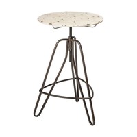 Cream Artisan Table, Durable And Robust Metal, Height Adjustable Cream Artisan Table, Durable And Robust Metal, Height Adjustable
