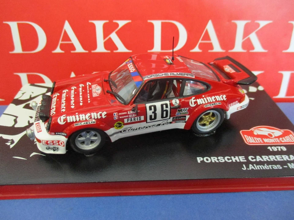Die cast 1/43 Modellino Auto Porsche 911 Carrera RS 3.0 Rally Monte Carlo 1979 - Immagine 2 di 4