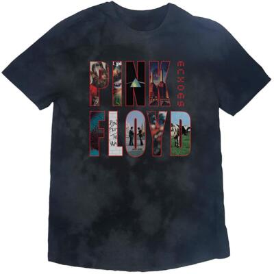 OFFIZIELL LIZENZIERT - PINK FLOYD - ECHOES ALBUM MONTAGE DIP-DYE T-SHIRT ROCK