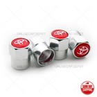4pcs Red Toyota Chrome Car Wheels Tyre Tire Air Valve Caps Stem Cover