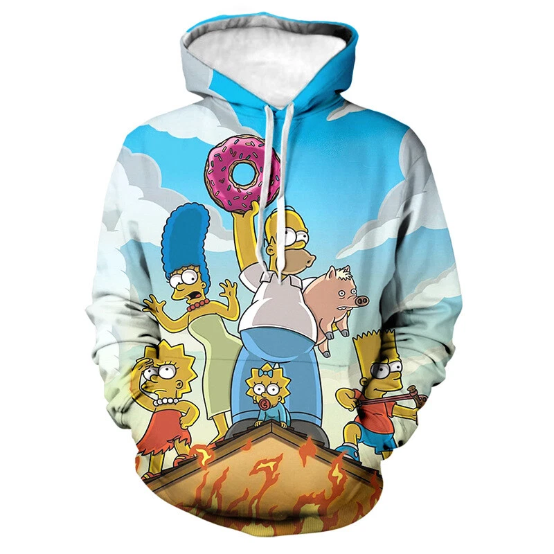 Cosplay The Simpsons Maggie Marge Homer Bart 3D Hoodies Sweatshirts Jacket Coats 7