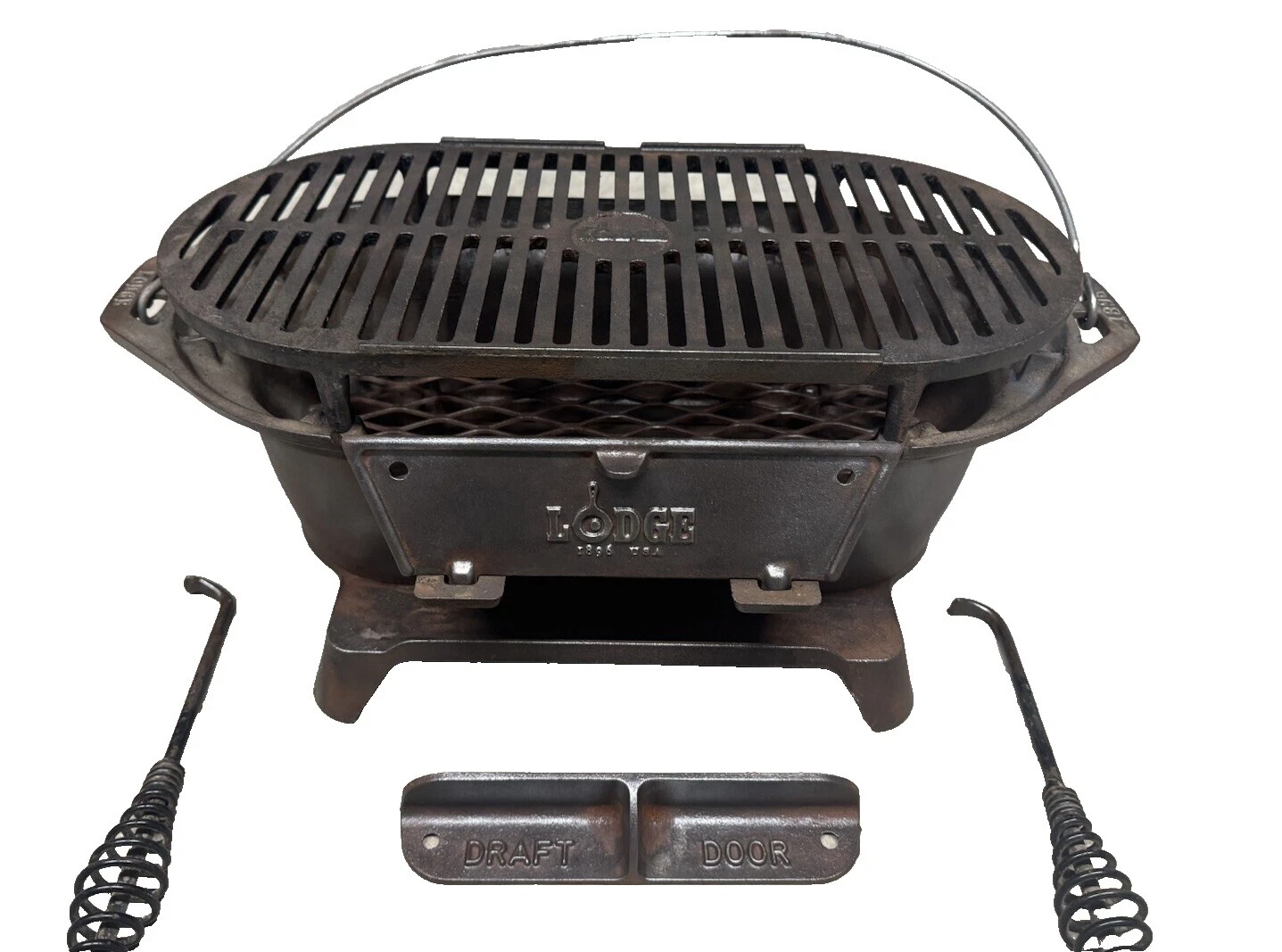 Chapa de Ferro Fundido Lodge Carvão Churrasqueiras, Grelhas & chaminés