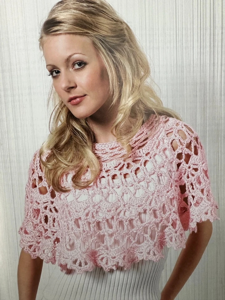 Snappy Wraps to Crochet  - 1 Shawl 3 Poncho Patterns Leisure Arts 4590 - Image 4 of 4