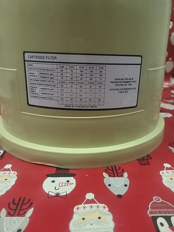 Pentair 178561 Clean Clear Predator Swimming Pool Cartridge Filter Lid Assembly - Image 3 of 4