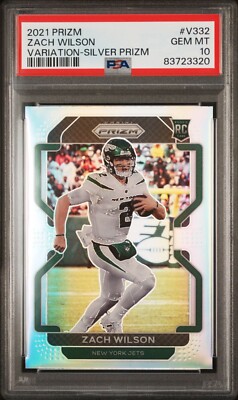 2021 Panini Prizm Variation Zach Wilson (RC) Silver Prizm #V-332