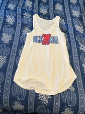 Ole Miss Rebels Baseball OLEMAHA Women’s XS Tank Top White By ANA