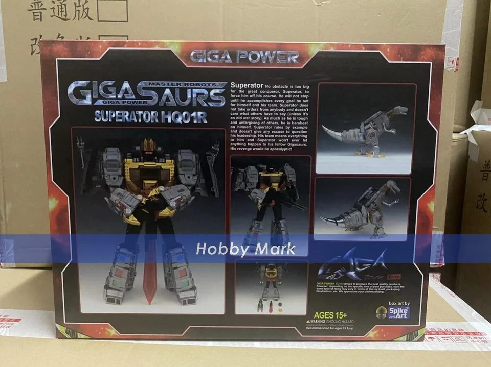 Giga Power GP Transform HQ-01R Dinobot Superator MP G1 Grimlock Chrome Ver. NEW - Image 2 of 2