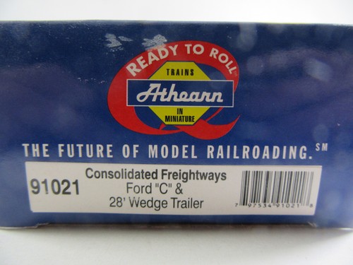 Athearn 1:87 Ford C Con Remolque De 28 Pies Consolitated Freightways NoZone - Imagen 7 de 7
