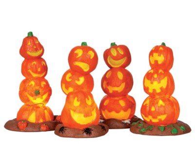 LEMAX 34623 - LIGHT UP PUMPKIN STACK - Halloween Winterdorf Neu