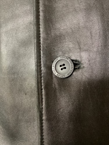 Adler Collection Authentic Men's XL Black Lamb Skin Leather Coat w/Lining - Picture 4 of 20