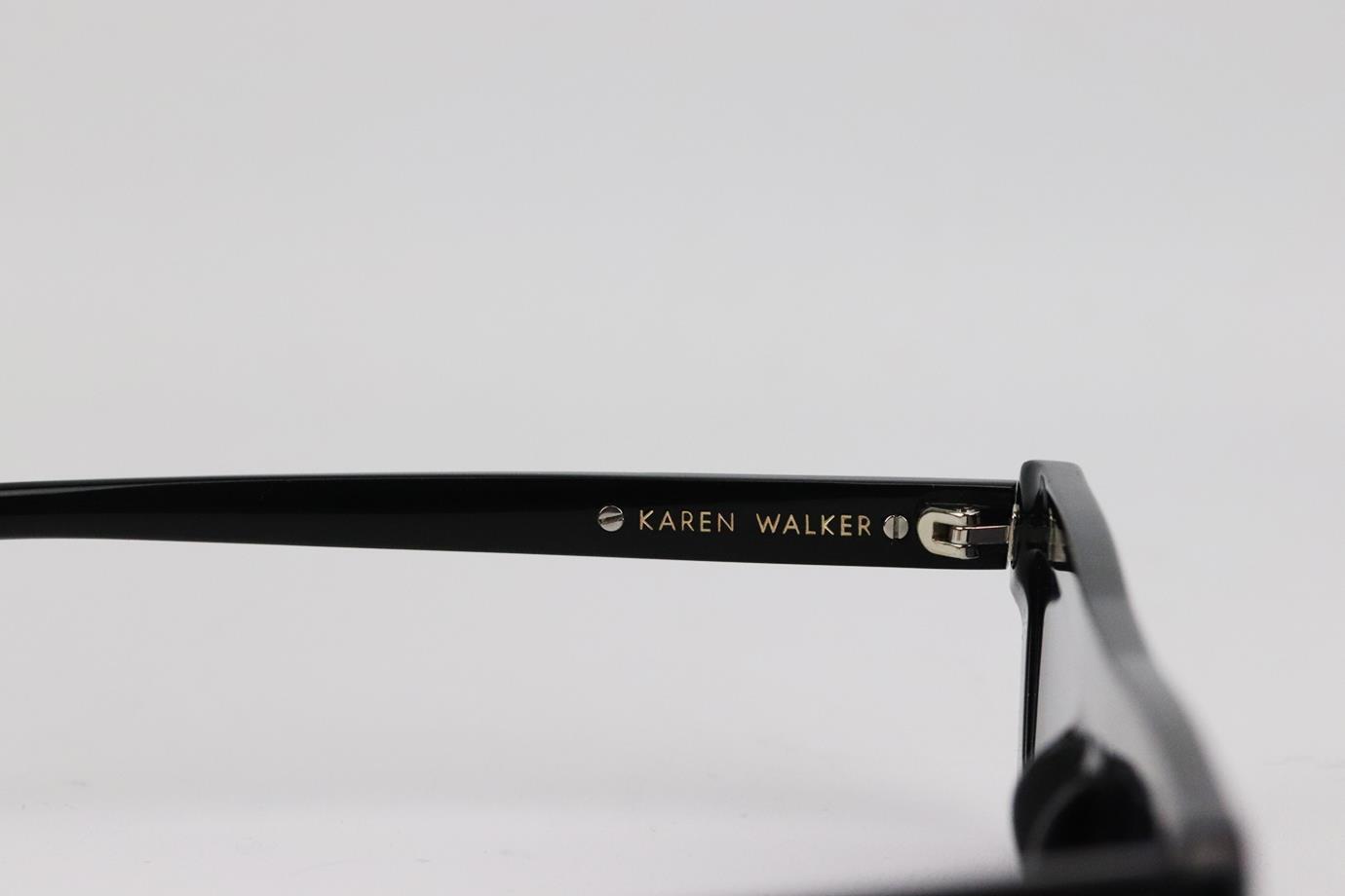 KAREN WALKER RECTANGLE FRAME ACETATE SUNGLASSES - image 5