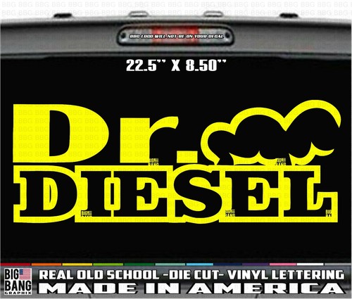 Funny Diesel Truck Bumper Sticker Decal - 46" X 5.5" Vinyl For 2500, 6.0, 6.6L Trucks - View #2