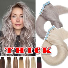 Invision Thick Tape In Remy Human Hair Extensions Skin Weft FULL HEAD Ombre 150G