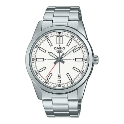 Casio MTP-VD02D-7EUDF HERREN UHR STAHL DATUM 41mm UNTERPREIS