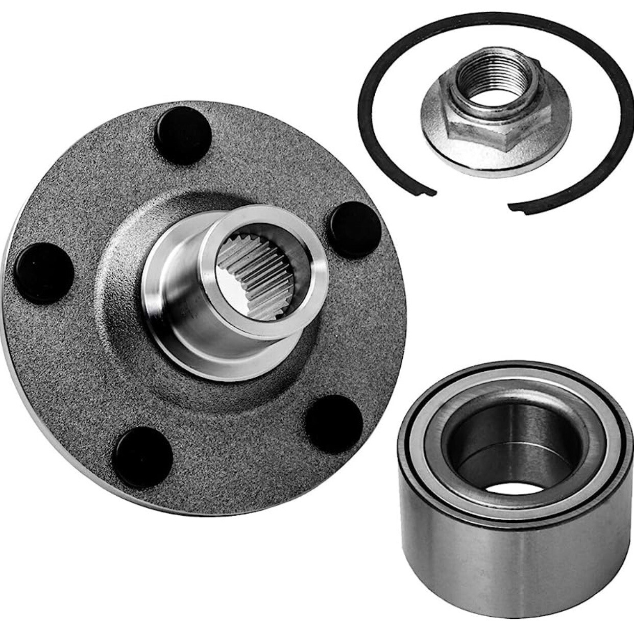 Pair (2) Front Wheel Hub and Bearings Fits 20012009 2010 2011 2012