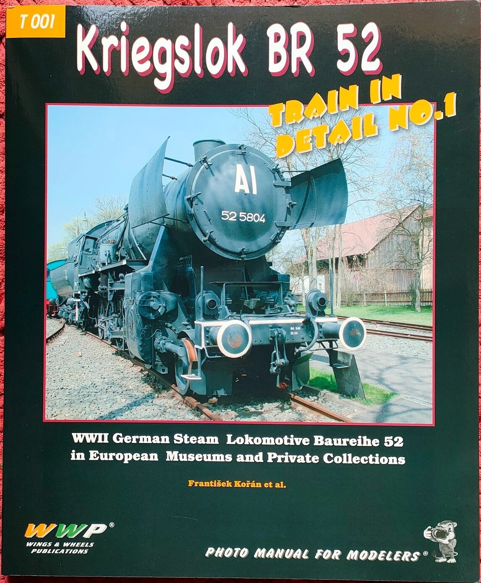 WWP Kriegslok BR 52 train in detail WWII German Steam locomotive