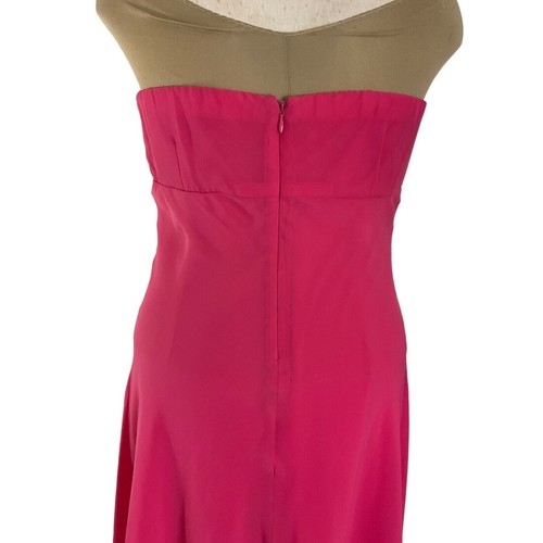 Eva Blue Women's Size 14 Pink Halter Dress Beaded Bodice - Picture 14 of 17
