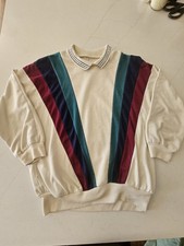 Vintage 80s/90s Sweatshirt Maroon/dark blue/ Teal Size Small