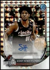 2025-26 Bowman #BCA-SH Scoot Henderson Chrome Autographs Geometric Refractor F5
