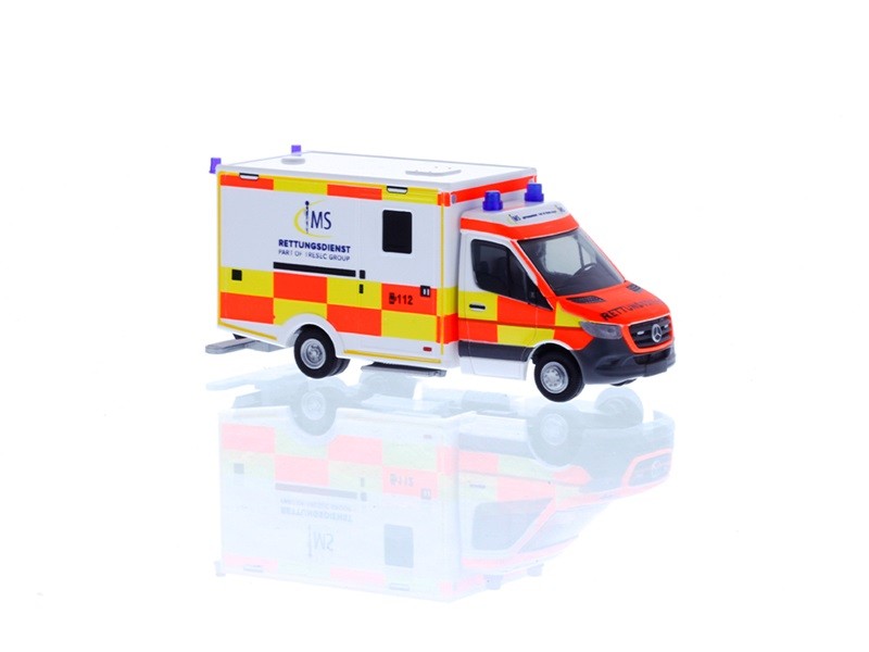 Rietze 76129 - 1/87 Was RTW'18 IMS Rescue Service - New