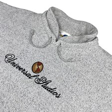 VTG Universal Studios Embroidered Pullover Sweatshirt Gray   USA   Large