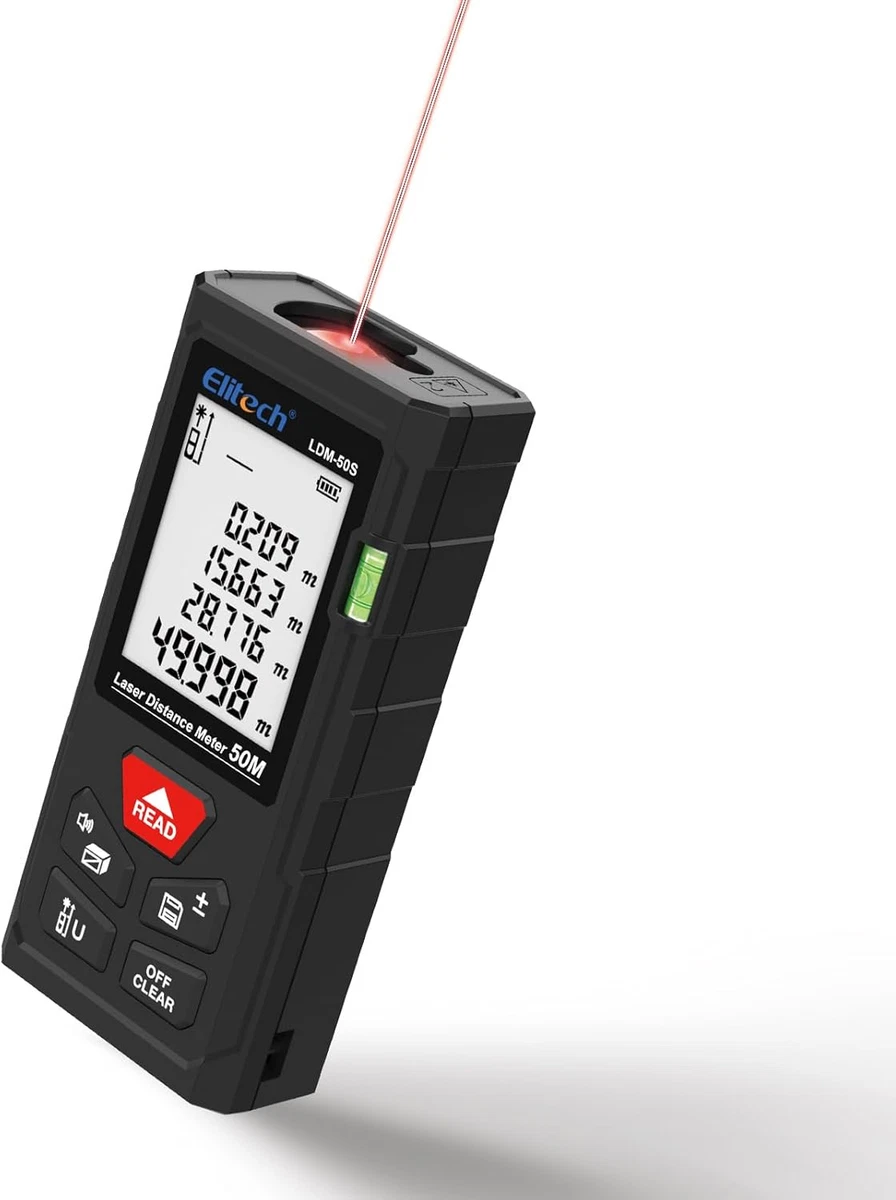 Strumento Misura Area E Volume Telemetro Laser 40 Metri Ad Alta Precisione - Misura Distanza, Area, Volume, Pitagora, Display LCD Retroilluminato Misuratore Laser Per Edilizia E Fai Da Te