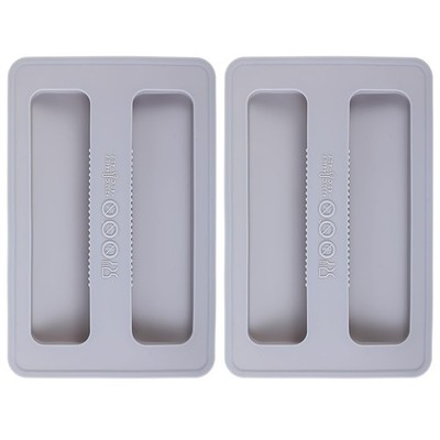 Ymapinc 2Pcs Toaster Cover 2 Slice Silicone Toaster Dust Covers Grey Bread Ma...
