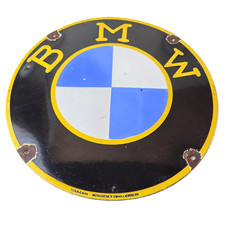 Vintage Bmw Sign - Porcelain Gas Pump Sales Dealership Service Auto Sign Vintage Bmw Sign - Porcelain Gas Pump Sales Dealership Service Auto Sign