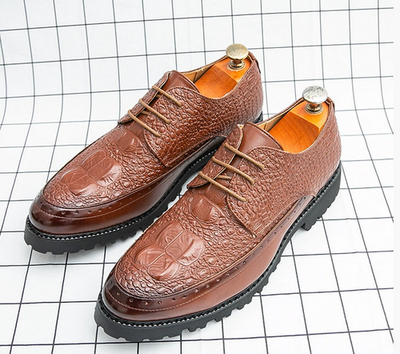 Men's Lace Up Pattern Leather Dress Formal Shoes 2025 | eBay