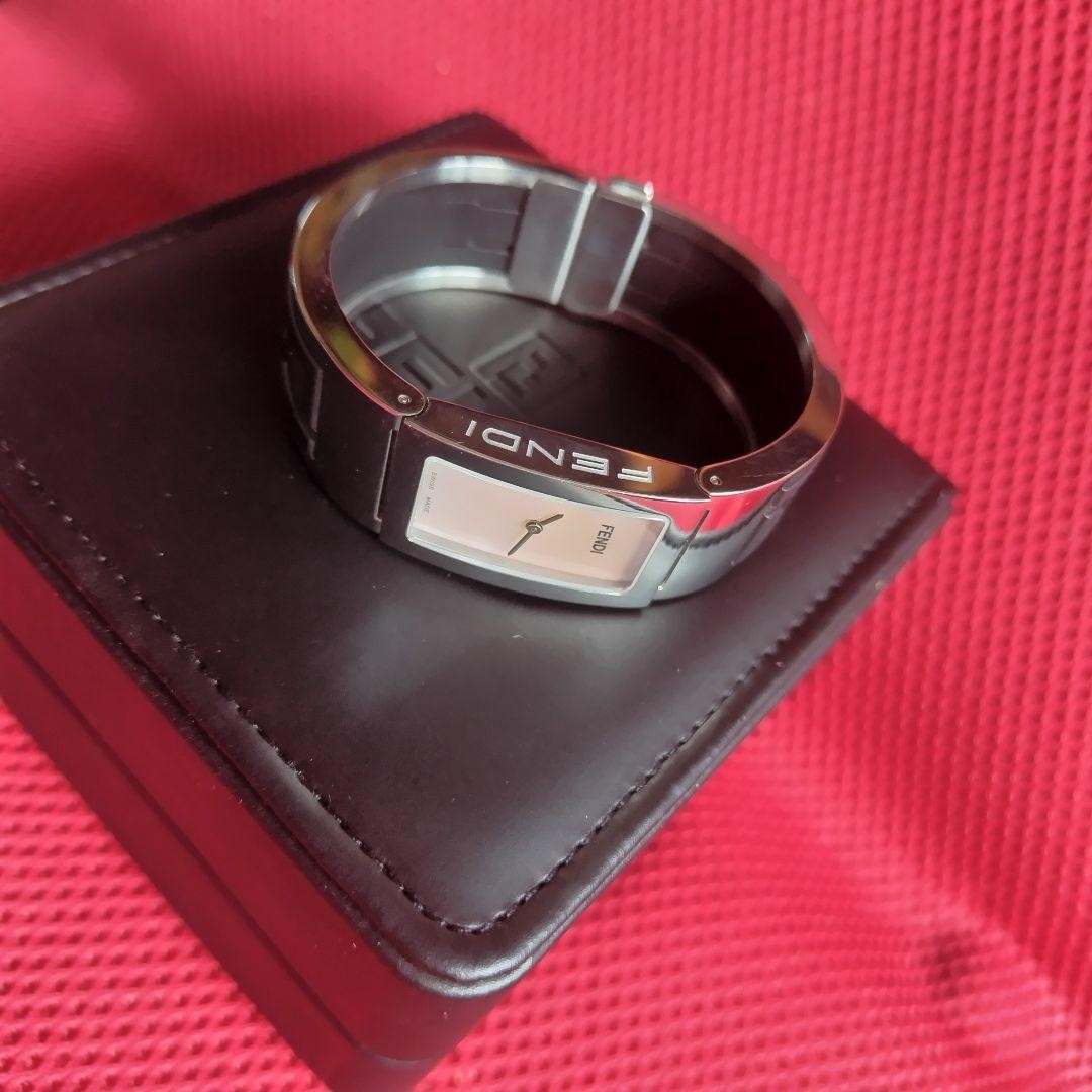 Fendi Silver Rectangular Watch - image 8