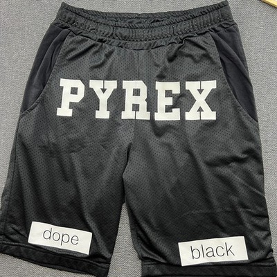 PYREX Vision Virgil Abhol Mens Shorts XS Basketball Black Dope Sports Kanye