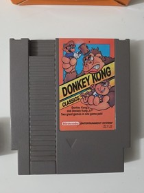 Donkey Kong Classics Nintendo NES CIB Box Manual Game Everything Tested Mint