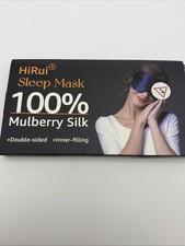 HiRui Silk Sleep Mask, 100 Natural Mulberry of Double-Sided  Champagne