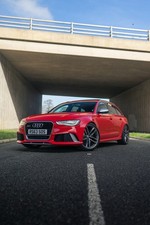 Audi RS6 Avant C7 4.0TFSI V8 – 725bhp Stage 2 – Misano Red – PAN ROOF– RS6 Plate