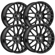 Set Of 4 Touren Tr76 18x8 5x112 35mm Gloss Black Wheels Rims 18 Inch