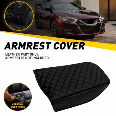 Fits 2016-2024 Nissan Center Maxima Console Armrest Cover Leather Cushion Pad